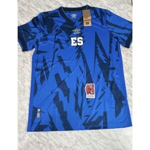 Umbro El Salvador 2023/2024 Home Jersey Kit New Blue Gold Men's Medium NEW